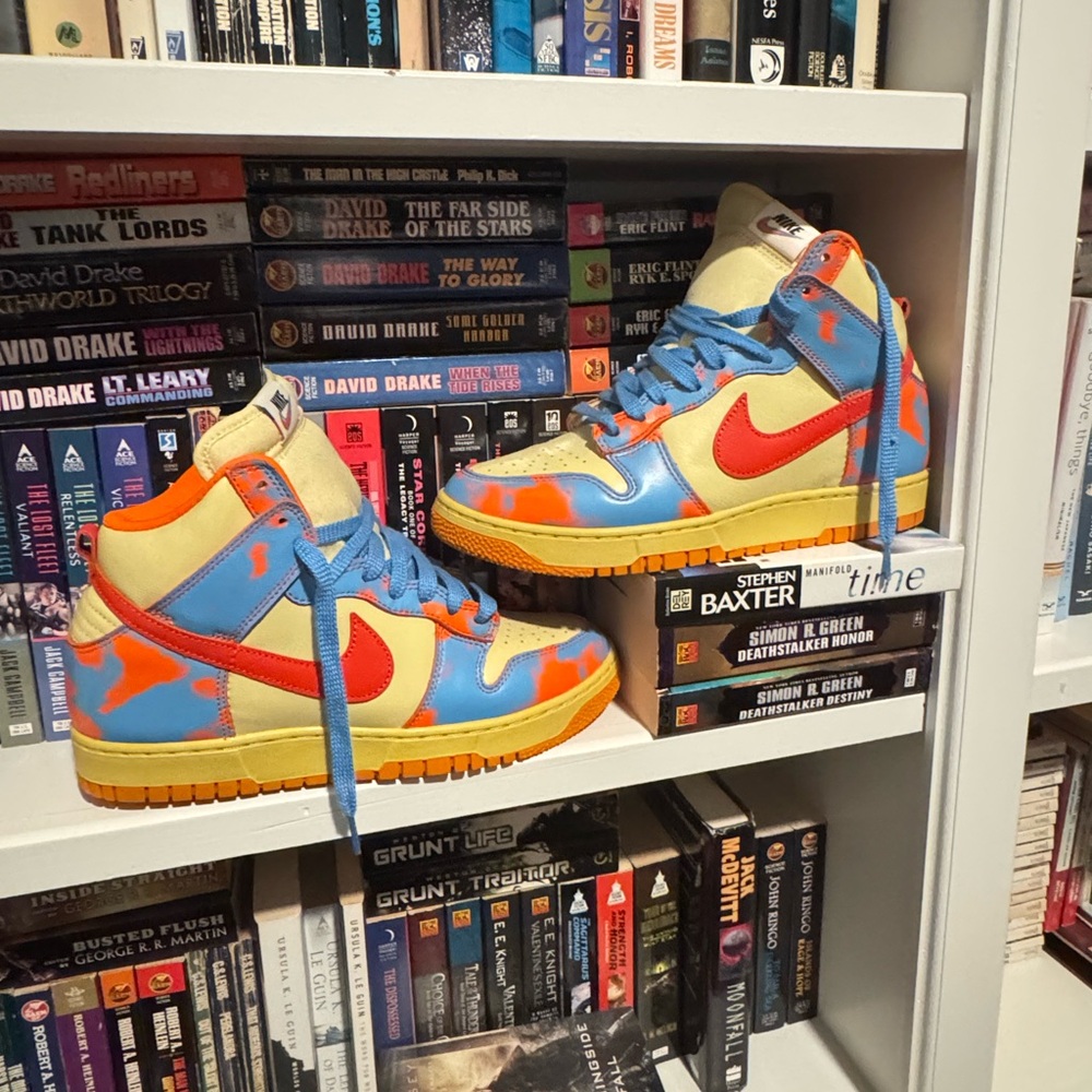 Nike 2022 Dunk High 1985 'Orange Acid Wash' High Top Sneakers Size 9 NWOB